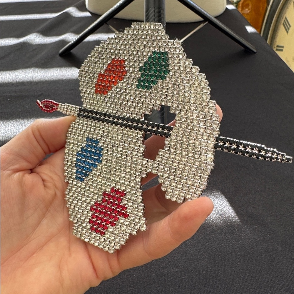 Vintage Dorothy Bauer Brooch Artist
Palette Multicolor Crystal Brooch